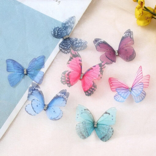 12 Pieces Butterfly Hairpins Spring Summer - Harajuku