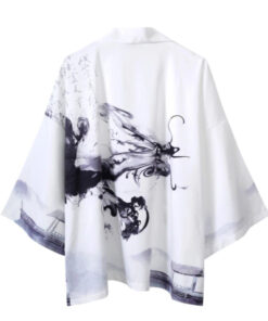 Aesthetic Harajuku Haori Kimono Samurai Cropped Robe - Harajuku