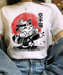 Aesthetic Tshirt Art Anime Cat Sakura
