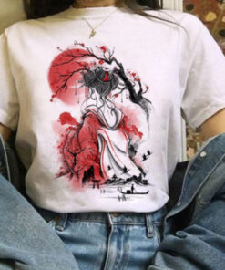 Aesthetic Tshirt Art Geisha