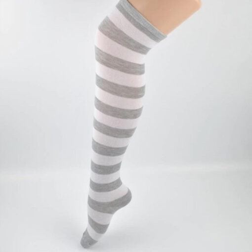 Anime Kawaii Striped Stockings - Harajuku