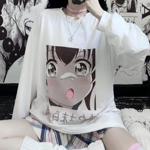 Anime Yami Kawaii Tshirt Long Sleeve Gothic Punk - Harajuku