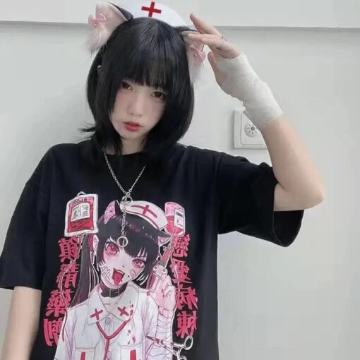 Anime Yami Kawaii Yandere Women T-Shirt