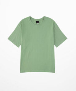 Basic Solid Color Short Sleeve Thick Cotton Tshirt