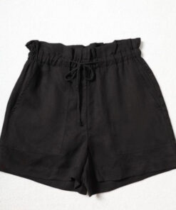 Beige Black Summer Rope Shorts - Harajuku
