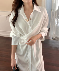 Black Or White Silk Dress Shirt Modest Fashion