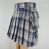 Black Plaid Mini Skirt With Patch Pocket