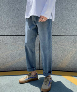 Blue Jeans Big Pockets New York Style - Harajuku
