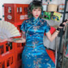 Blue Silk Japanese Dress Harajuku Short Kimono - Harajuku