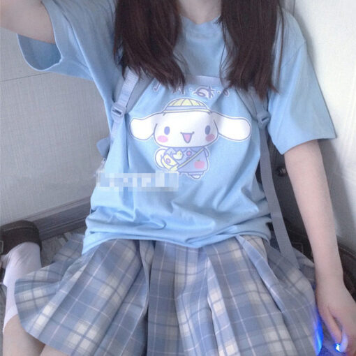 Blue T-shirt Dog Kawaii