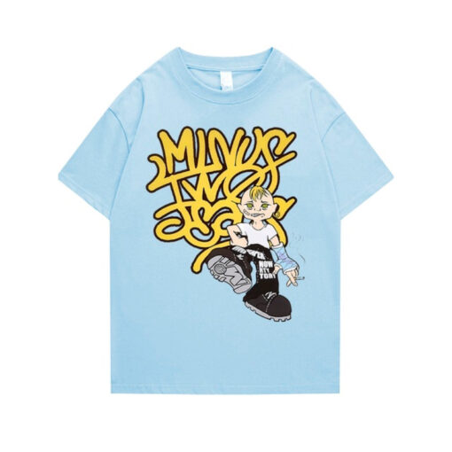 Boy American Street Trend Unisex T Shirt Graffiti Hip Hop