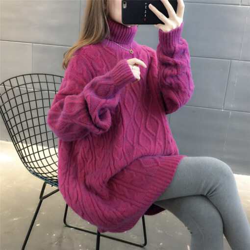 Bright Oversized Thick Milky Sweater