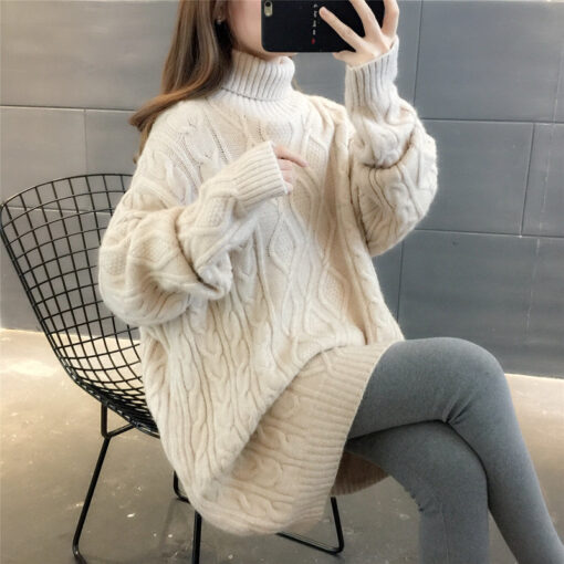 Bright Oversized Thick Milky Sweater