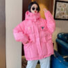 Bright Quilted Down Jacket With Hood