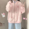 Cardigan Kawaii Sanrio Dog Pink Embroidery