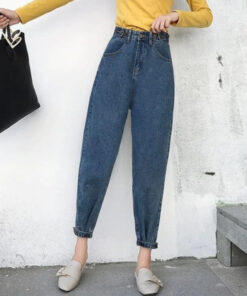 Casual Jeans Woman High Waist - Harajuku
