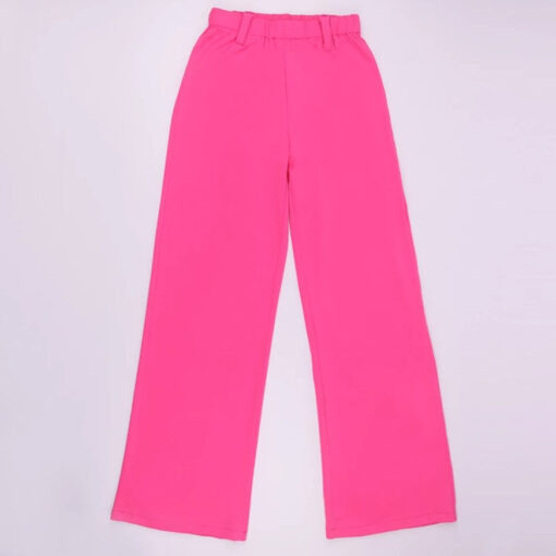 Casual Pink Pants Elastic Waist - Harajuku