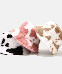 Casual Soft Panama Cow Print Winter Hat Adult - Harajuku