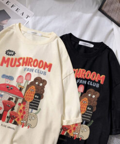 Colored Tshirts Fan Club Comics Mushrooms Amanita