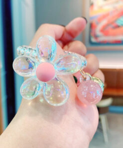 Elastic Hair Ring Transparent Kawaii Flower - Harajuku