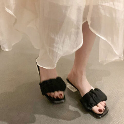 Flip Flops Sandals Sheer Heel - Harajuku