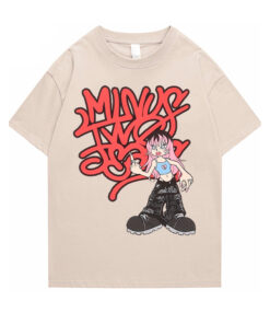 Girl American Street Trend Unisex T Shirt Graffiti Hip Hop