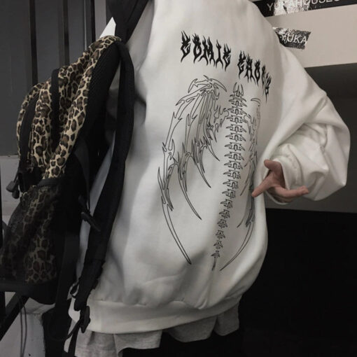 Gothic Sweatshirt Or Tshirt Street Punk Clothes - Harajuku