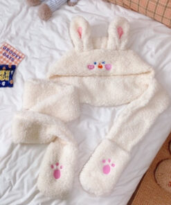 Hat Embroidery Sweet Kawaii Bunny Print - Harajuku