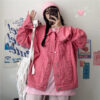 Hong Kong Pink Denim Jacket - Harajuku