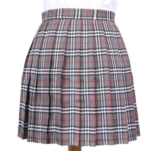 Japanese Mini Skirts Plisse Plaid - Harajuku