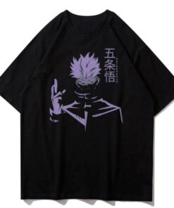 Jujutsu Kaisen T-shirt Anime Print Itadori Gojo Satoru - Harajuku