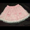 Kawaii Plaid Lace Women Mini Lolita Skirt