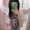 Korean T Shirt Angel Punk