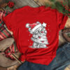 MERRY CHRISTMAS Family Red T-Shirt Adults and Small Sizes
