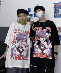 Marine Anime Graffiti Punk Shirt - Harajuku