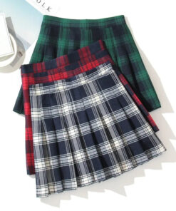 Mini Skirt Women Pleated Skirt School Korean Girl Student