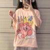 Pink Kirby Games T-shirt Anime Hobby Kirby