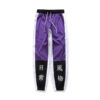 Purple Sweatpants Harem Pants Hieroglyph Print