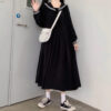 Retro College Dress Marine Lolita Collar - Harajuku