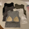 Sports T-shirt Vest With Pouch Effect