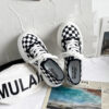 Streetwear Harajuku Sneakers Checkered Black White