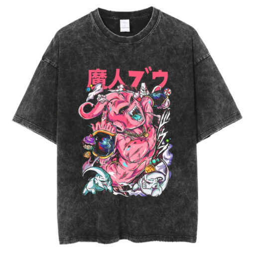 Streetwear T Shirt Japanese Anime Dragon Ball Print