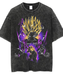 Streetwear T Shirt Japanese Anime Dragon Ball Print
