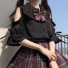 Top Shirt Short Puff Sleeve Japanese Lolita
