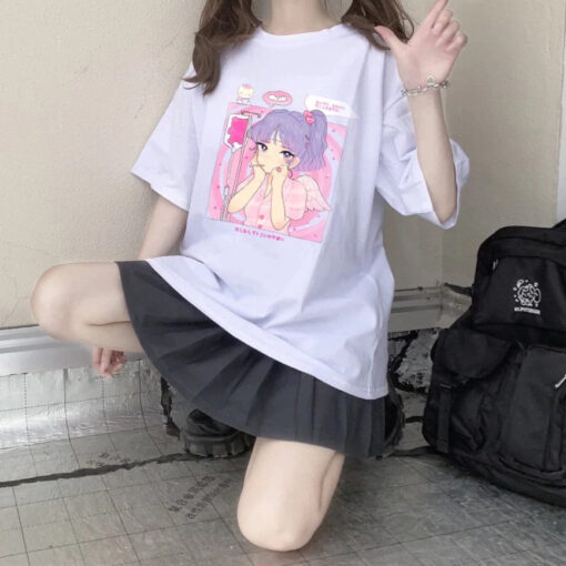 Tshirt Grunge Kawaii Girl Angel - Harajuku