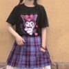 Tshirt Mickey Kuromi Grunge Gothic - Harajuku