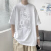 Tshirt Print Bear New York Style - Harajuku