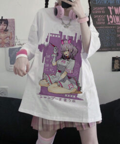 Tshirt Print Yami Kawaii Gothic Lolita Games Girls