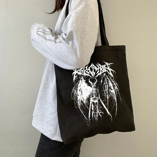 Ulzzang Canvas Shoulder Bag Dementor Harry Punk Style - Harajuku