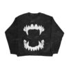 Vampire Jaw Knit Cropped Sweater